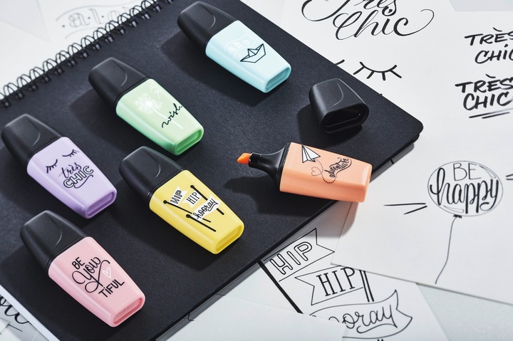 Produktbild STABILO BOSS MINI Pastellove Textmarker (Grün, Lila, Orange, 5 mm, 3 x)