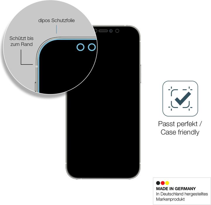 Produktbild Dipos Displayschutz Anti-Shock (1 Stück, Apple iPhone 13 Pro)