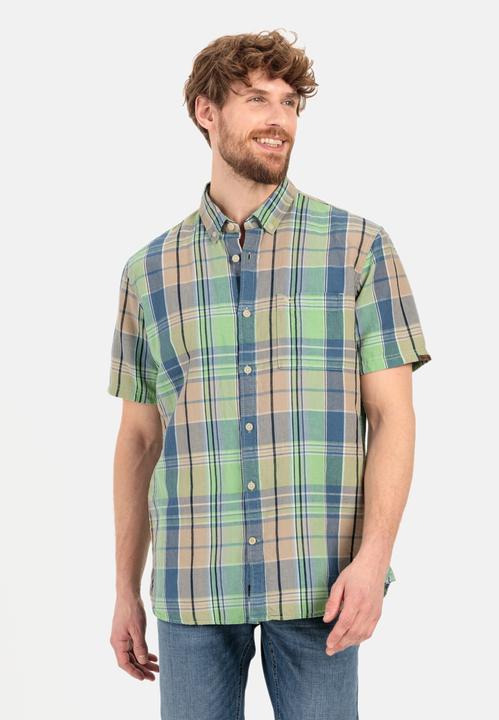 Actual product image Camel Active Linen mix checked shirt (L)