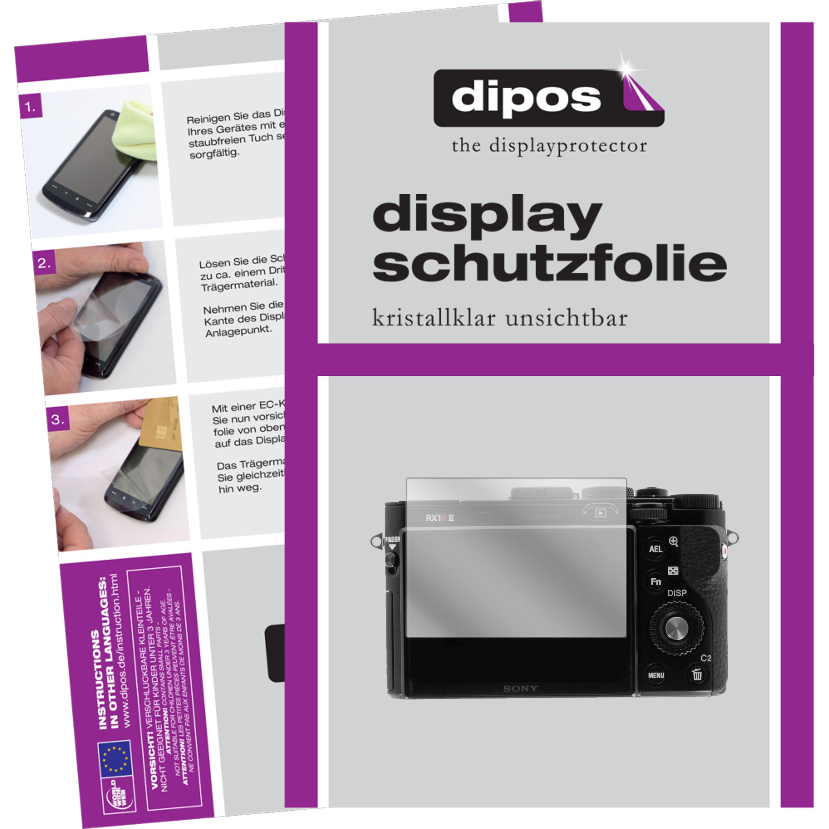 Dipos Displayschutzfolie Crystalclear (Optik), Digitalkamera Zubehör, Transparent
