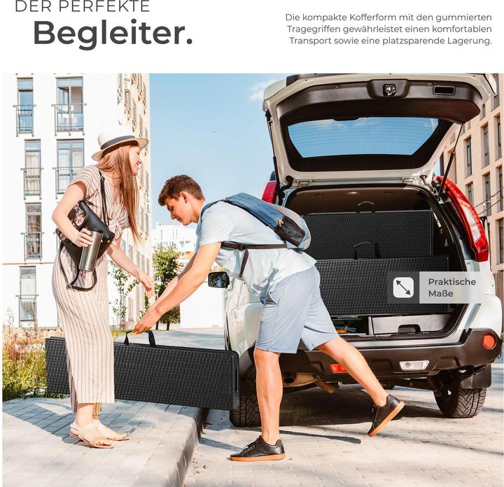 Actual product image tectake Dining table and bench set