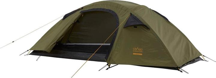 Grand Canyon APEX 1 Alu dome tent, Capulet Olive (olive green/grey, 1 to 2 people, model 2024) (Dome tent, 2.15 kg, 2 persons)