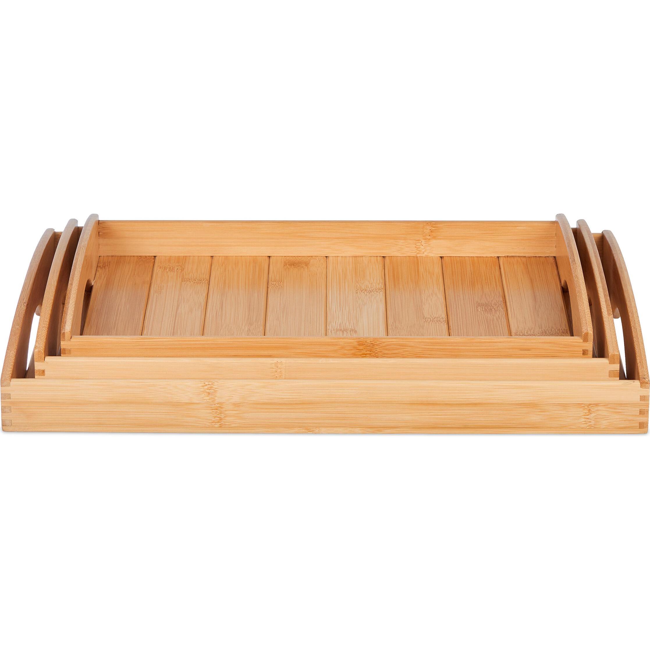 Relaxdays, Tablett, 3x Tablett