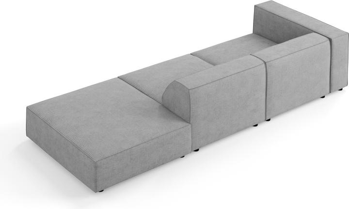 Actual product image Cosmopolitan Design Right Sofa, "Arendal", 4 Seats, Dark Grey, 262x102x70 Made in Europe