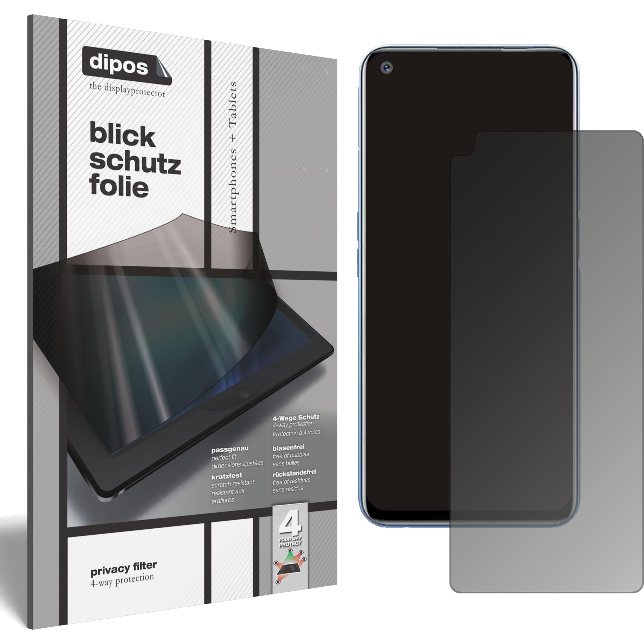 Dipos Blickschutzfolie 4-Way Privacy (1 Stück, Oppo Find X3 Neo), Smartphone Schutzfolie, Transparent
