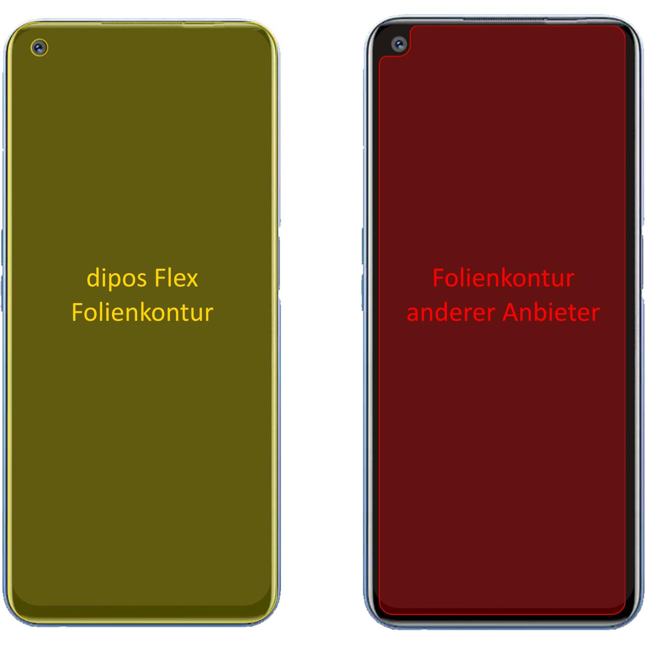 Thumbnail - Dipos Displayschutzfolie Full-Cover 3D (3 Stück, Oppo Find X3 Neo), Smartphone Schutzfolie, Transparent
