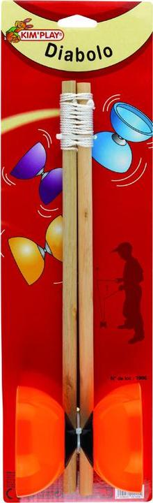 Kim'Play Diabolo Holzgriff Durchmesser 9cm