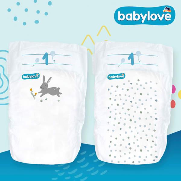 Actual product image dm babylove Premium nappies (Size 1, Pack, 28 pcs.)