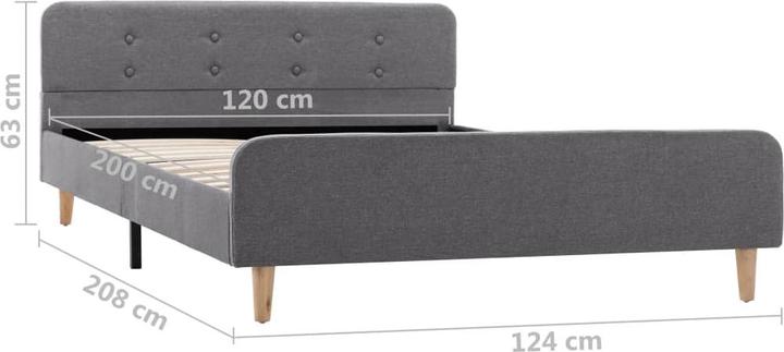 Image du produit vidaXL Bettgestell (120 x 200 cm)