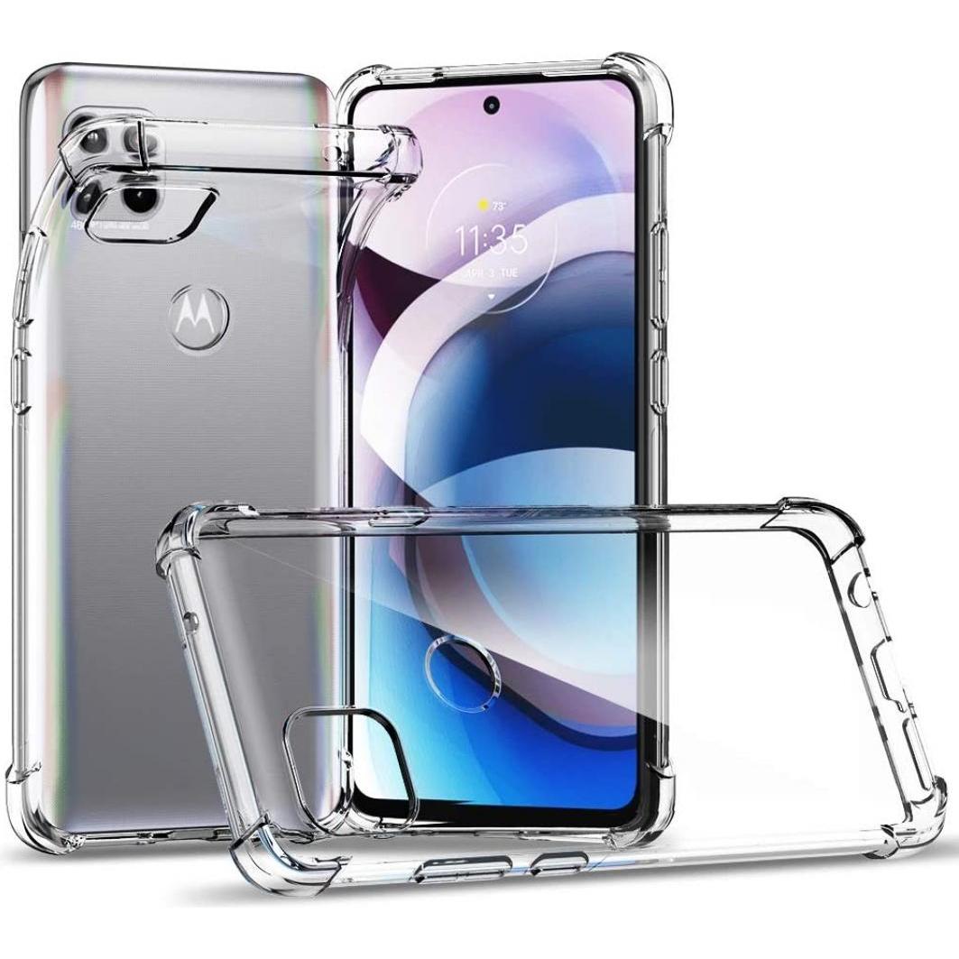 Screenguard Motorola Moto G 5G Hülle Crystal Soft Airbag Bumper (Motorola Moto G 5G), Smartphone Hülle, Transparent