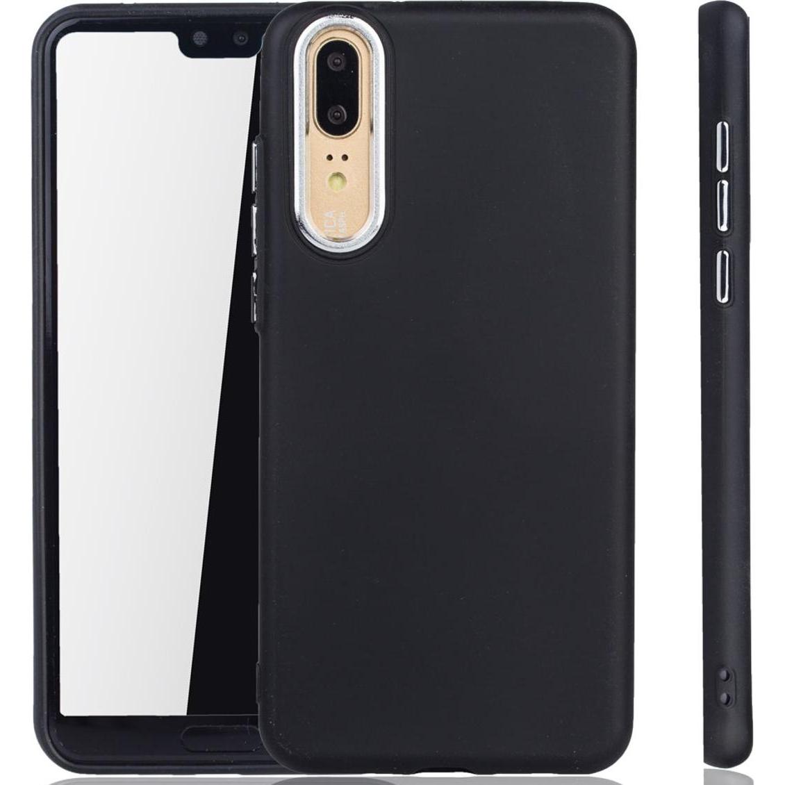 König Design Huawei P20 Hülle Case Handy Cover Schutz Tasche Schutzhülle Bumper Etuis Schwarz (Cubot P20), Smartphone Hü...