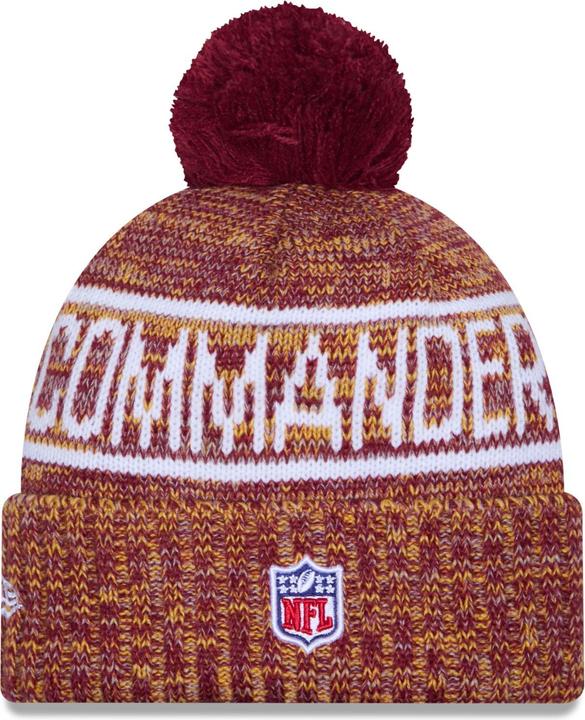 Image du produit New Era Bommel Wintermütze Sideline Washington Commanders (Taille unique)