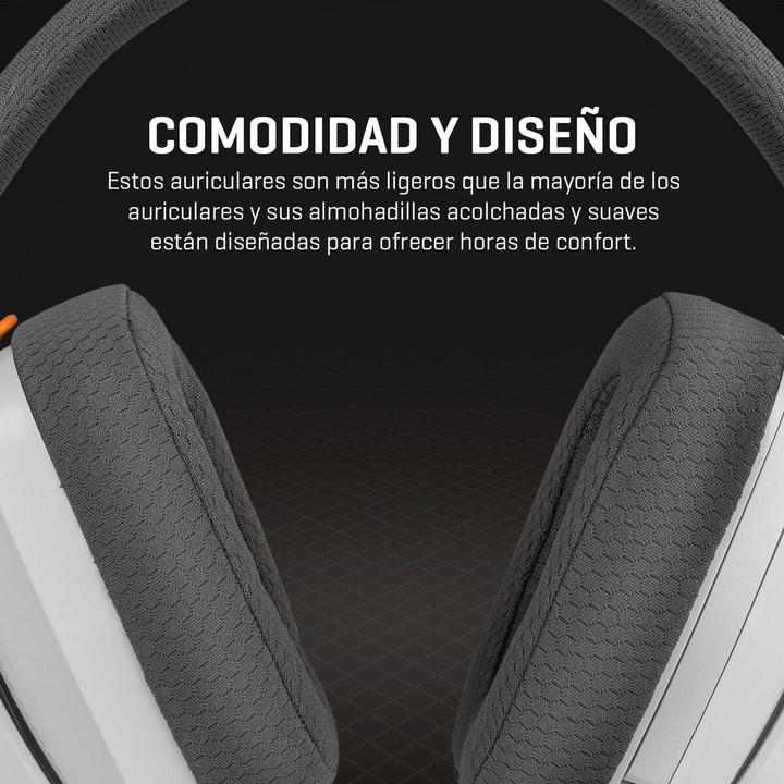 Actual product image Krom Auriculares Gaming Kanji Wireless Blanco (Cable, Wireless)