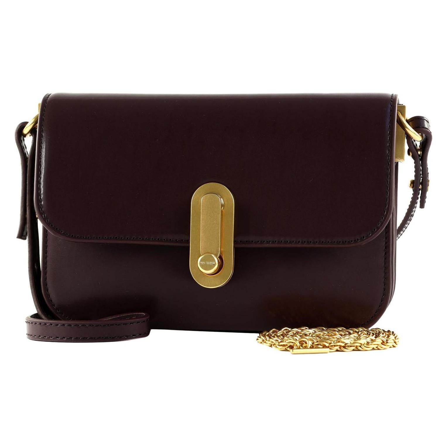 Ted Baker, Damen, Handtasche, Kkaysa Polished Leather Crossbody Bag, Rot