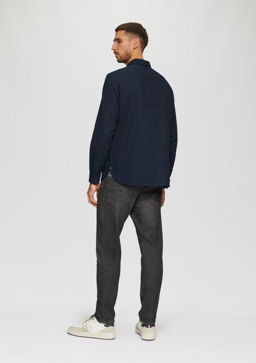 Produktbild S.Oliver Hemd Regular Fit: Baumwollhemd mit Struktur und Brusttasche (XXL)