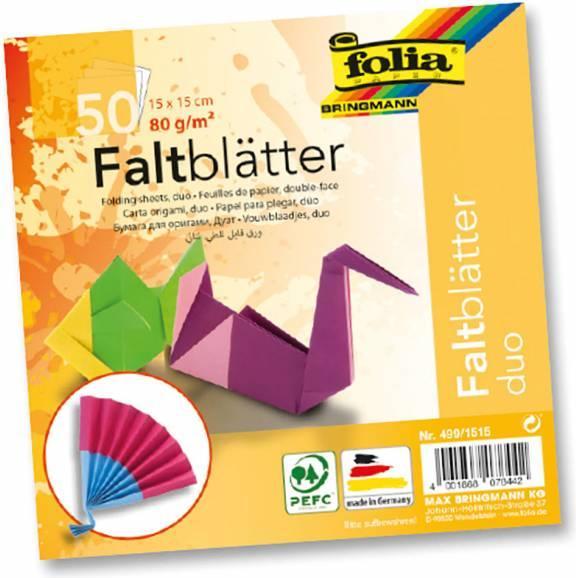 Produktbild Folia Faltblätter Duo (80 g/m², 50 x)