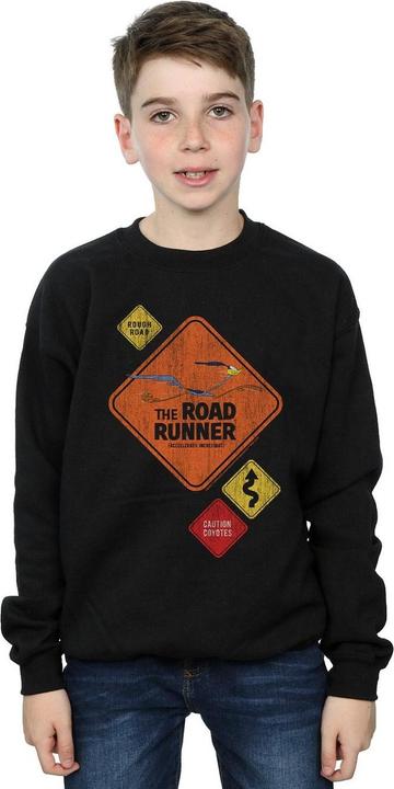 Image du produit Looney Tunes - Sweat ROAD RUNNER ROAD SIGN - Garçon (128)