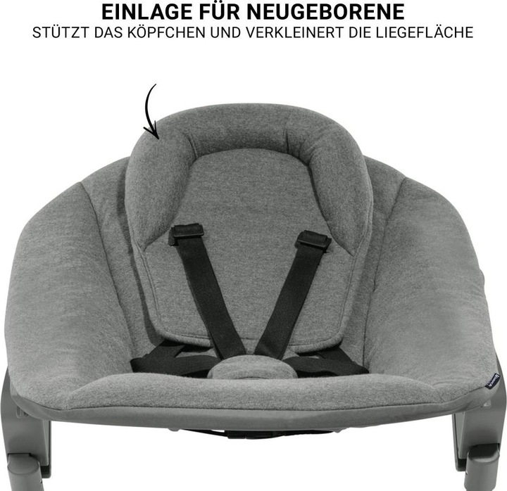 Actual product image Hauck Highchairs Beta Plus White 5-piece Newborn Set - Highchair + 2in1 (Highchair)