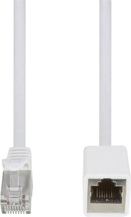Produktbild LogiLink Patchkabelverlängerung Premium, Kat.6A, 3.0 m, weiss RJ45-Stecker (S/FTP, CAT6a, 3 m)
