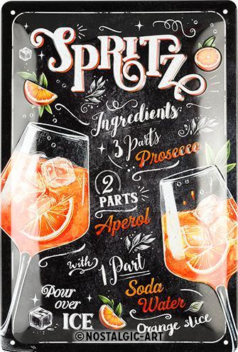 Produktbild Nostalgic-Art Merchandising Blechschild. Open Bar / Aperol Spritz (20 x 20 x 30 cm)