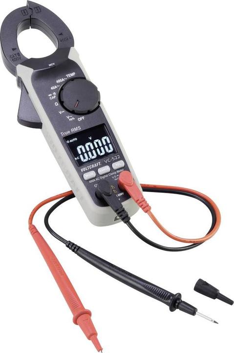 Immagine prodotto Voltcraft VC522 Pinza amperometrica (CAT III 600V, Chela amperometro)
