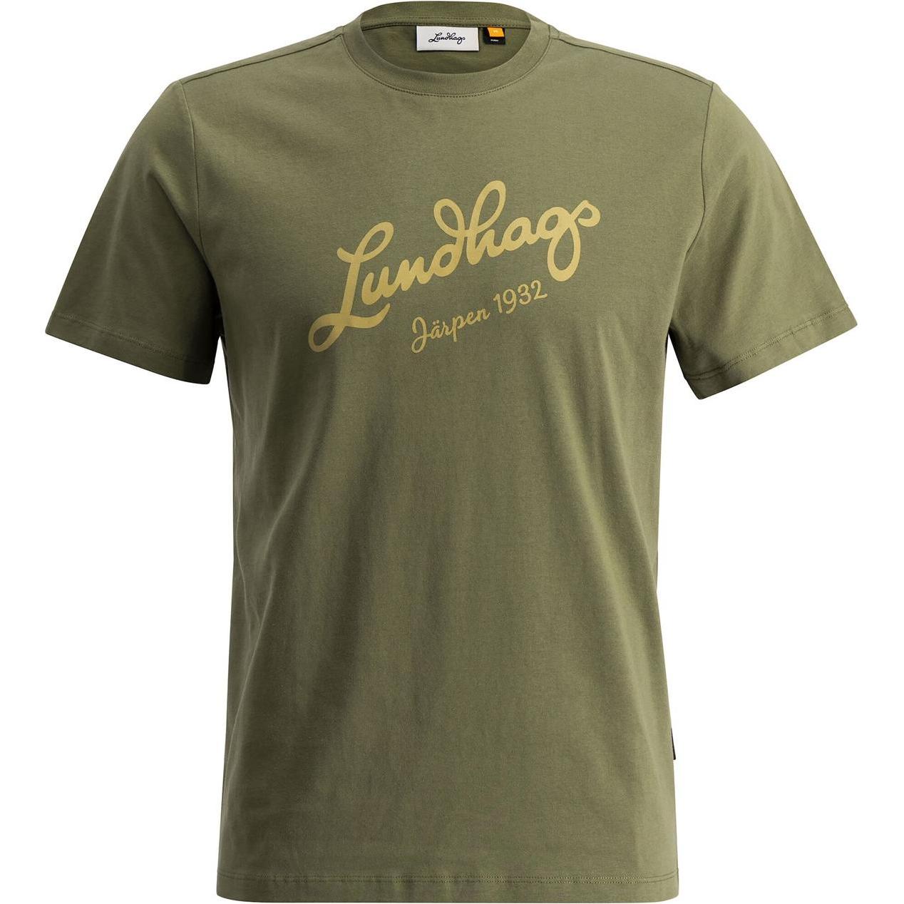 Lundhags, Herren, Shirt, Järpen Logo T-Shirt, Grün, (XXL)