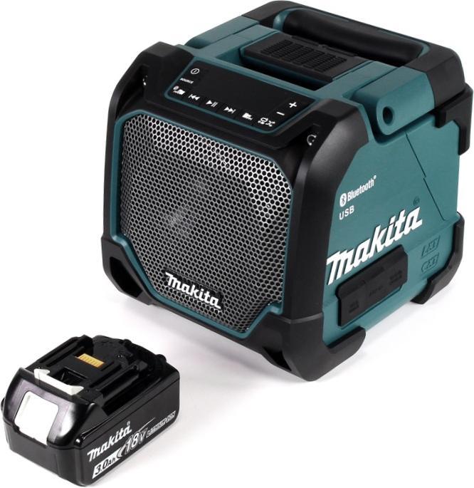 Produktbild Makita DMR 202 F1 Baustellen Lautsprecher 18V - für Akku- und Netzbetrieb, mit Bluetooth-Funktion