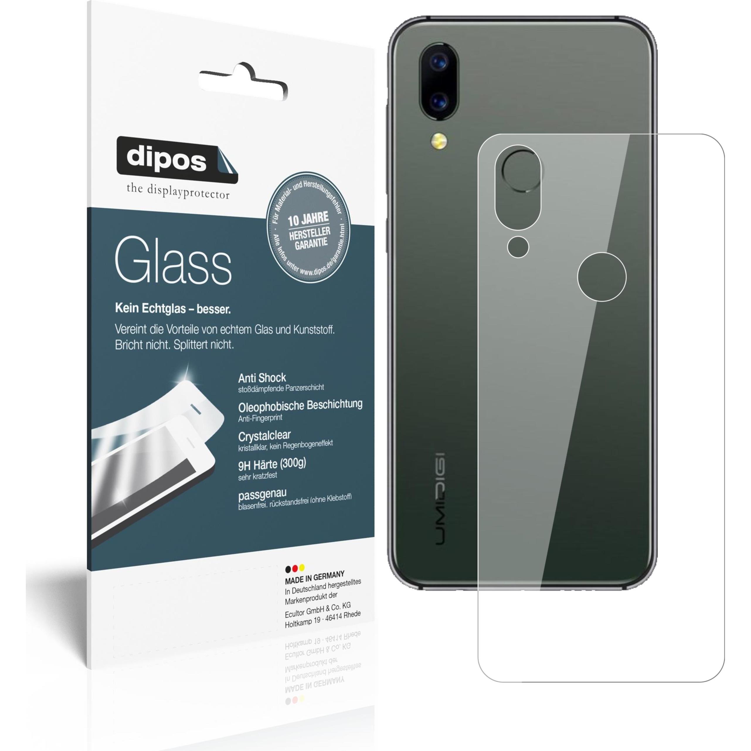 Dipos Displayschutz Anti-Shock (2 Stück, Umidigi A3S), Smartphone Schutzfolie, Transparent