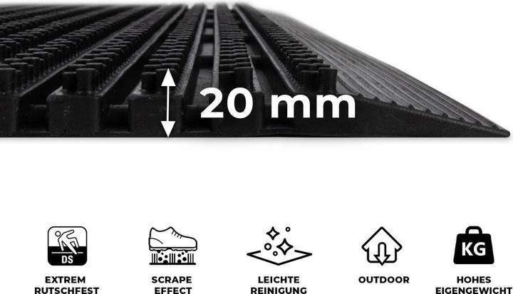 Actual product image Karat Gummi-Türmatte (60 x 90 cm)