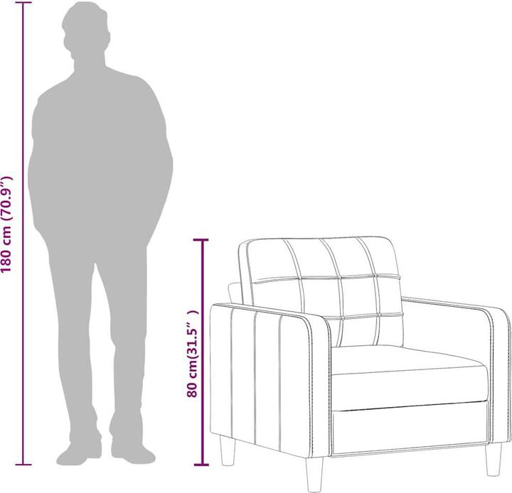 Actual product image vidaXL Sessel