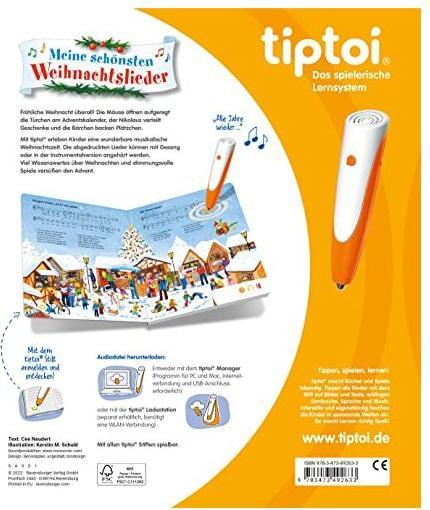 Produktbild Ravensburger tiptoi Meine schönsten Weihnachtslieder (Deutsch, Cee Neudert, 2022)