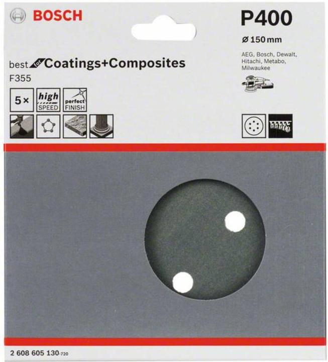 Produktbild Bosch Professional Zubehör PRO F355 Schleifblatt, 150 mm, G400 (400)