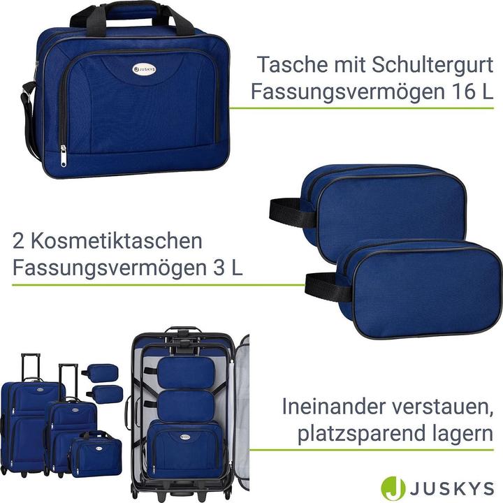 Image du produit Juskys 5-teiliges Reisekoffer-Set (60 l)