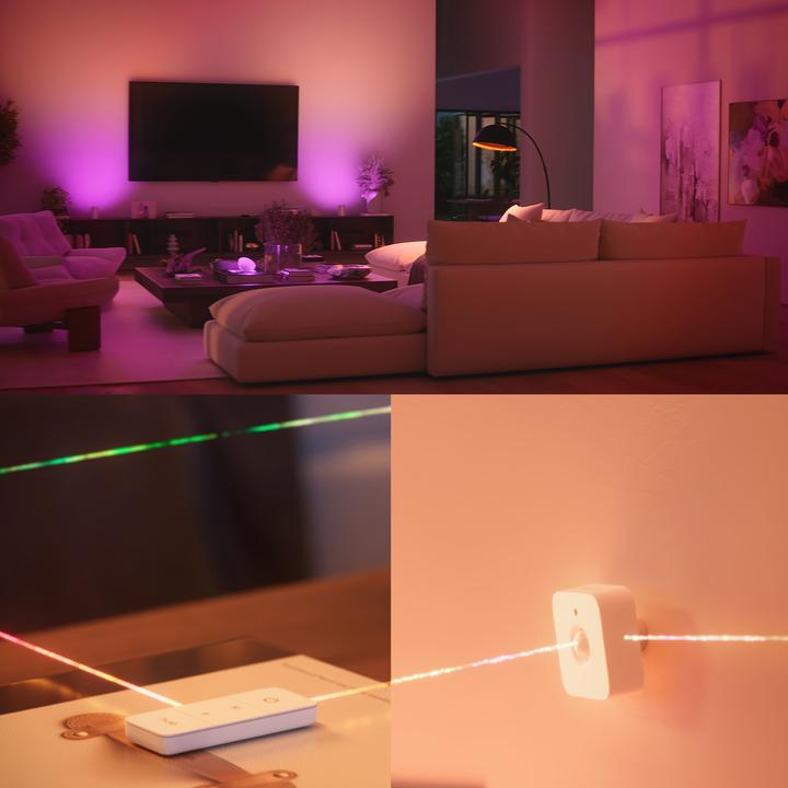 Actual product image Philips Hue Starter Kit Bridge Pro + LED White & Color Ambiance (E27, 8.10 W, 1100 lm, 2 x, D)