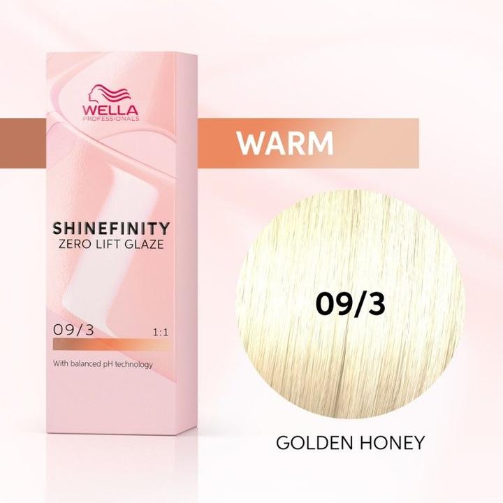 Actual product image Wella Professionals Shinefinity Zero Lift Glaze (09, 3 - Golden Honey)