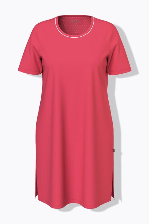 Actual product image Ulla Popken 2 Pack Short Sleeve Nightshirts - Dot, Solid (46)