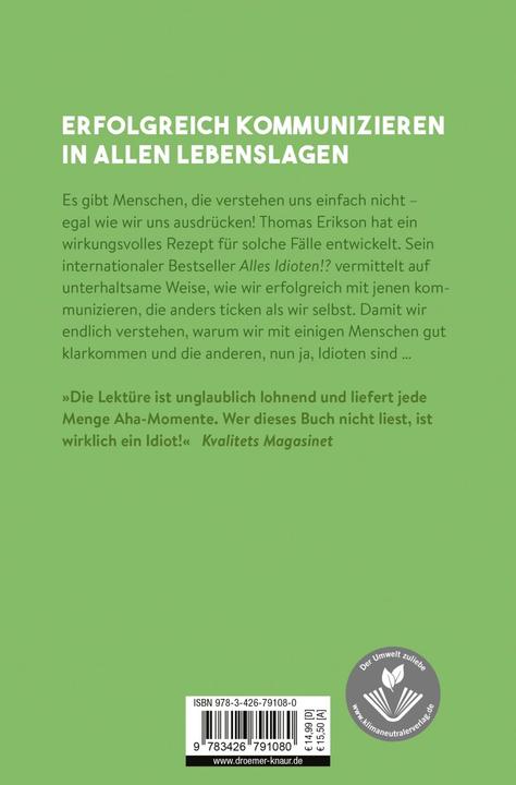 Immagine prodotto Alles Idioten!? (Tedesco, Thomas Erikson, 2021)