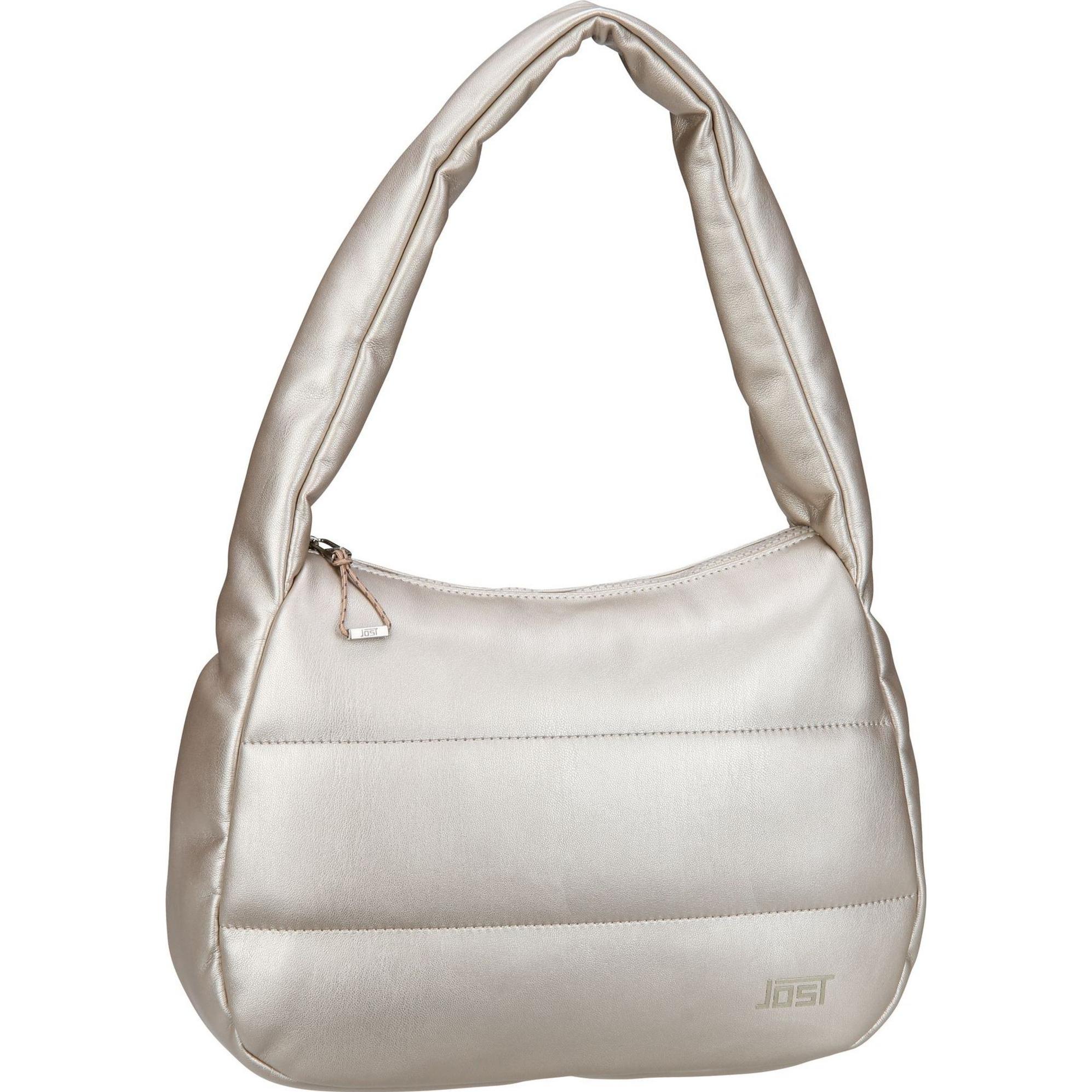 Jost, Handtasche, Kaarina Schultertasche 31 cm, Silber