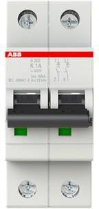 Actual product image ABB S202-K1 Automatic circuit breaker 1A per M compact 2-pole