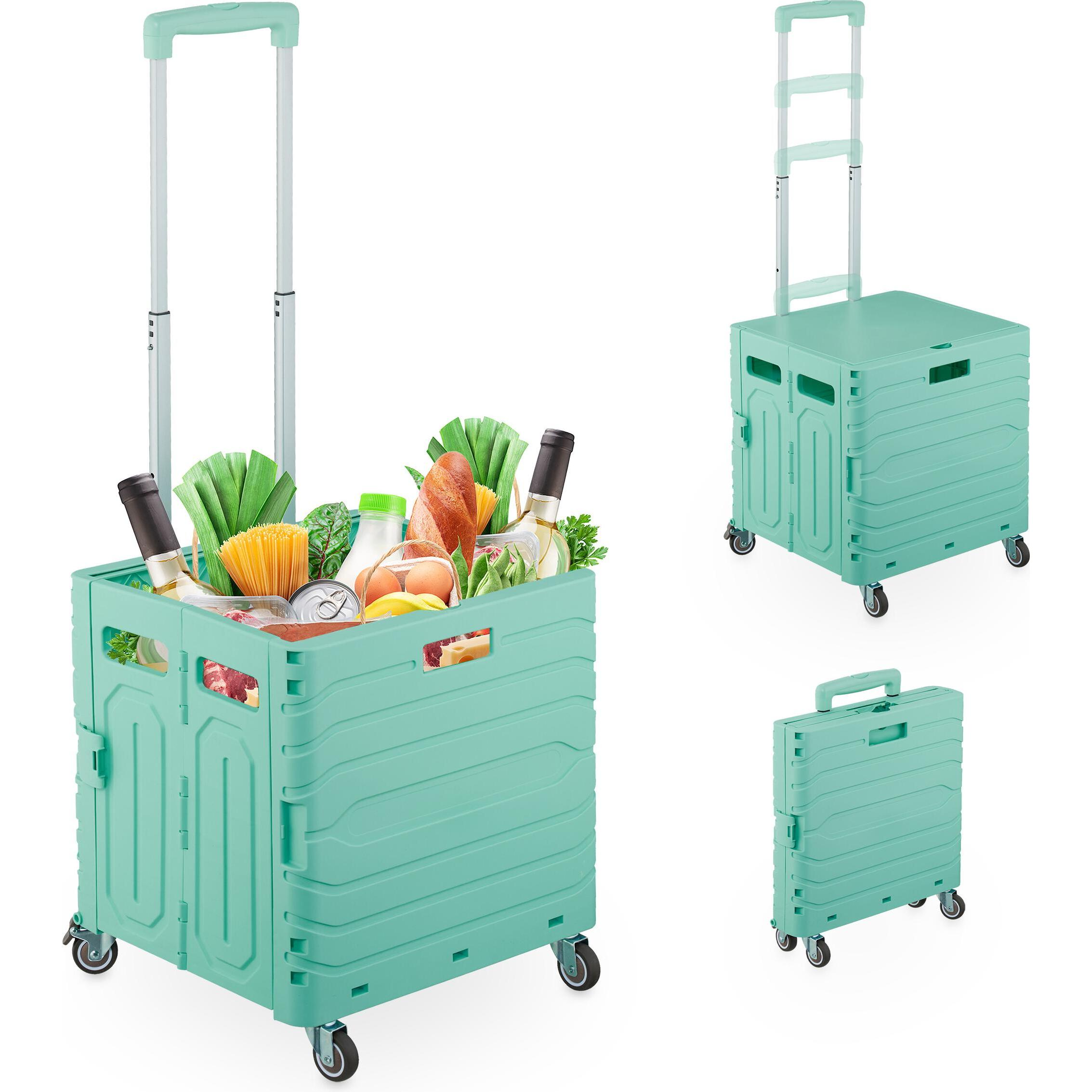 Thumbnail - Relaxdays, Einkaufshilfe, Einkaufstrolley, Türkis