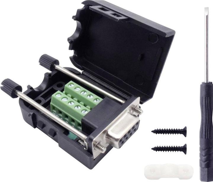 Produktbild Tru Components T190C4089 D-SUB Buchsenleisten-Set Polzahl 9 Schrauben 1 St.