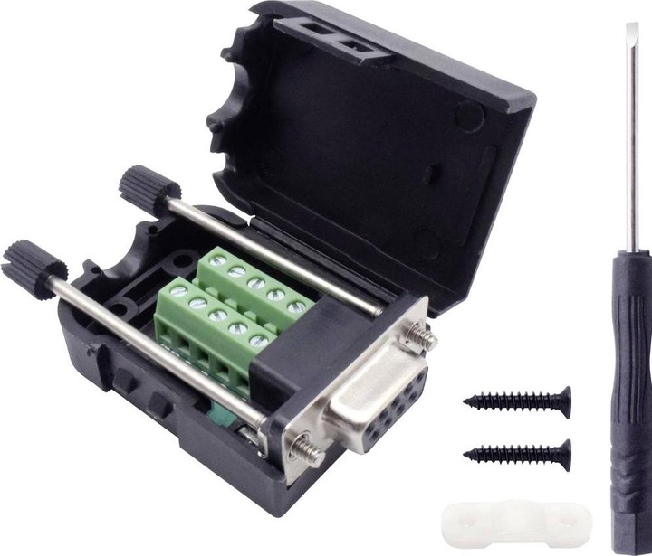 Actual product image Tru Components T190C4089 D-SUB Buchsenleisten-Set Polzahl 9 Schrauben 1 St.
