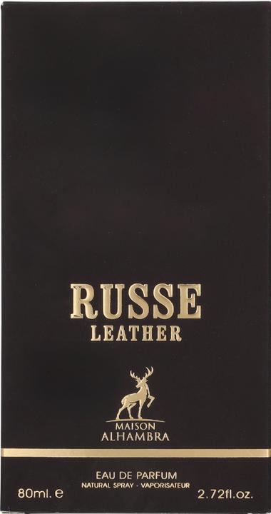 Image du produit Alhambra Russe Leather - EDP - Volume : 80 ml (Eau de parfum, 80 ml)