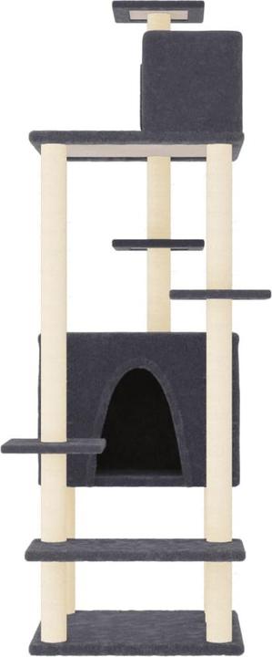 Produktbild vidaXL Kratzbaum (154 cm, Dunkelgrau)