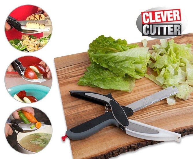 Image du produit Clever Cutter 2 in 1 food knife ciseaux