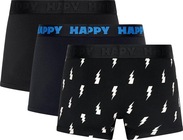 Image du produit Happy Socks 3-Pack Black and White Short Boxers (L, Lot de 3)