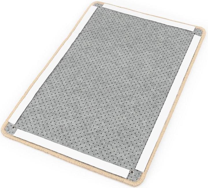 CanadianCat Kratzteppich + Wandbefestigung Beige, 80 x 40 cm (80 cm, Beige, Black)