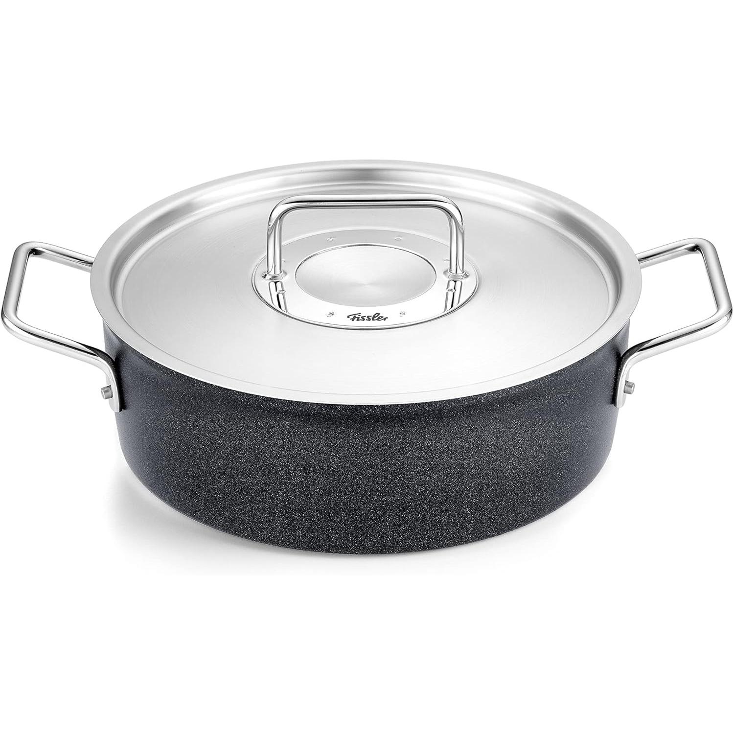 Fissler Nero Casseruola Adamant 24 Cm 3,1 Litri Induzione, Padella + Pentola,