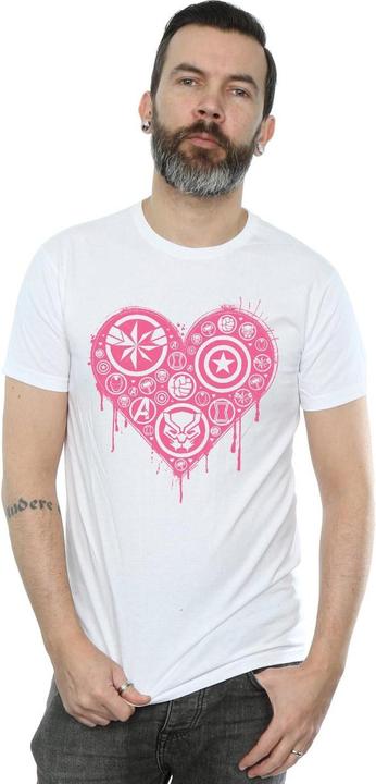 Immagine prodotto I Heart Avengers Maglietta Uomo (XL)