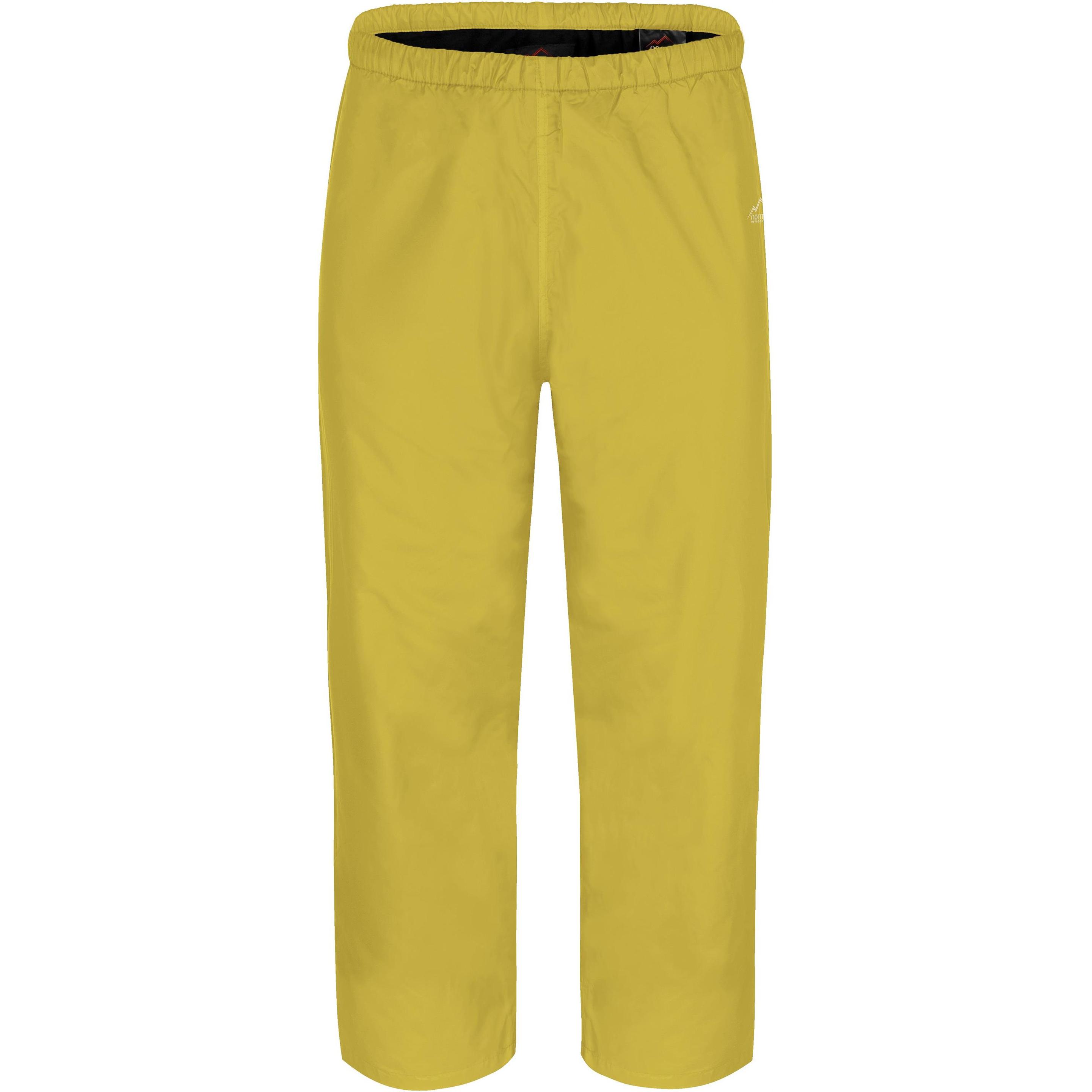 Normani, Herren, Outdoorhose, Kinder Regenhose mit Fleecefutter Bristol - 1425 (L), Gelb, L